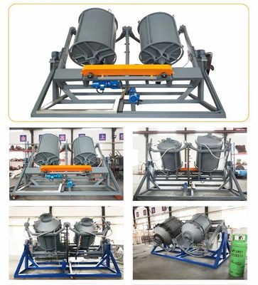 comprar Laboratório de aquecimento a gás Máquina de moldagem Roto grande com molde de aço inoxidável Fabricação em linha