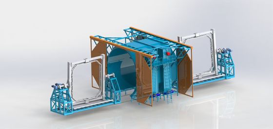 comprar Máquina de moldagem rotativa automática de duas estações Fabricação em linha