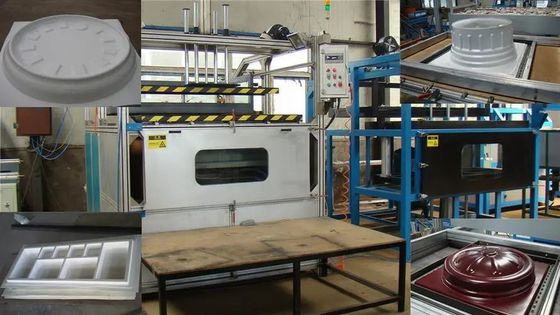 Máquina de moldagem rotativa de polietileno de banco Capacidade 500-1000 litros