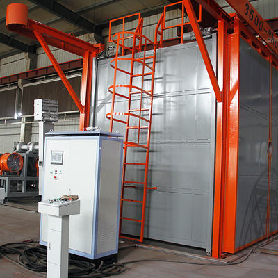 Máquina automática de moldagem de plástico Uma máquina de revestimento de rolos aquecida por um queimador