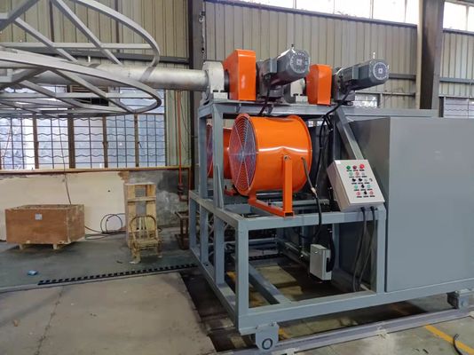 Máquina de moldagem rotativa a gás com comando remoto