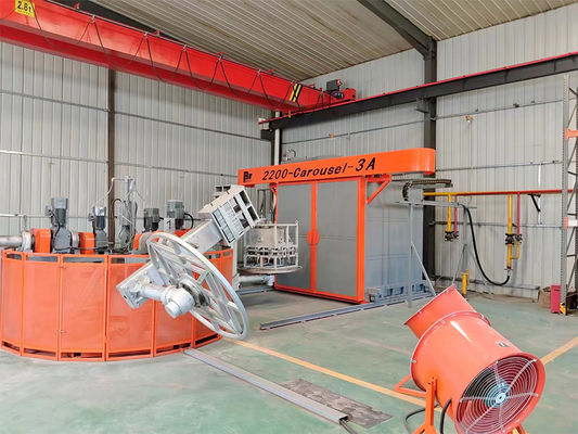 Turretas de polietileno de alta capacidade Roto Mold Machine Sistema de controlo PLC 1000 litros
