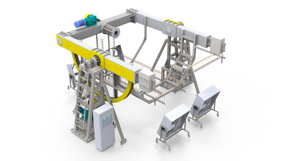 Máquina de fabricação de tanques de água de moldagem por rotação OEM Velocidade de rotação ajustável