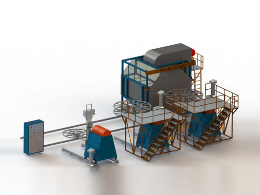 Máquina de moldagem rotativa móvel de vários braços de forno de convecção Máquina de moldagem rotativa automática de três braços