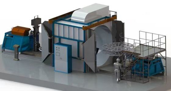 Máquina de moldagem de rotação de aquecimento elétrico / a gás 3 Fase 380V 50Hz