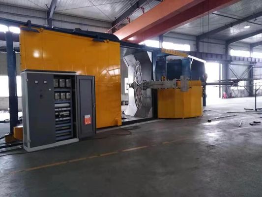 Máquina automática de moldagem por rotação controlada por PLC para resfriamento de moldes de alumínio