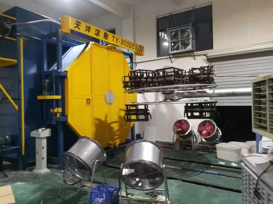 Uma máquina de moldagem rotacional aquecida a ar quente máquinas de moldagem rotacional feitas na China