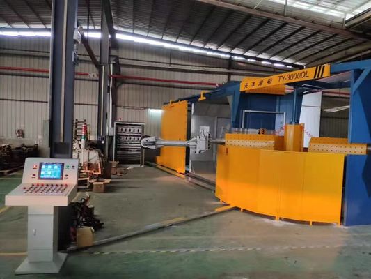Fabricação de tanques de combustível para automóveis Máquina de rotomoulding totalmente automática controlada por PLC