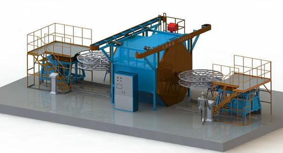 Velocidade de fechamento do molde 100 mm/s Máquina de moldagem por sopro de reservatório de água de plástico com controle de temperatura
