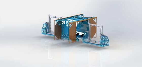 Máquina de Moldagem por Injeção Tipo Shuttle Grande para Equipamentos de Moldagem Rotacional de Alta Eficiência